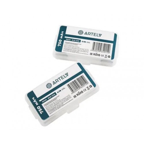 Аккумуляторные батареи RCR123 ARTELV 3.7V Li-Ion 750 mAh в Симферополе
