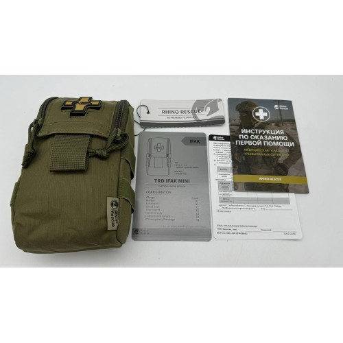 Военная тактическая аптечка RHINO RESCUE IFAK TRD MINI 11в1 в Симферополе