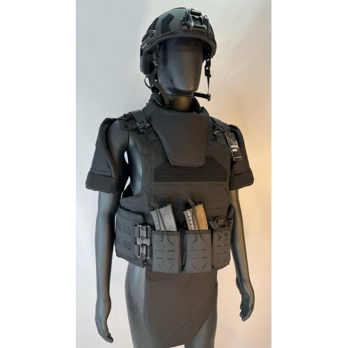 Бронежилет разгрузочный UNIVERSAL ARMOR в Симферополе (СВМПЭ + бронеплиты Бр5 класса) черный
